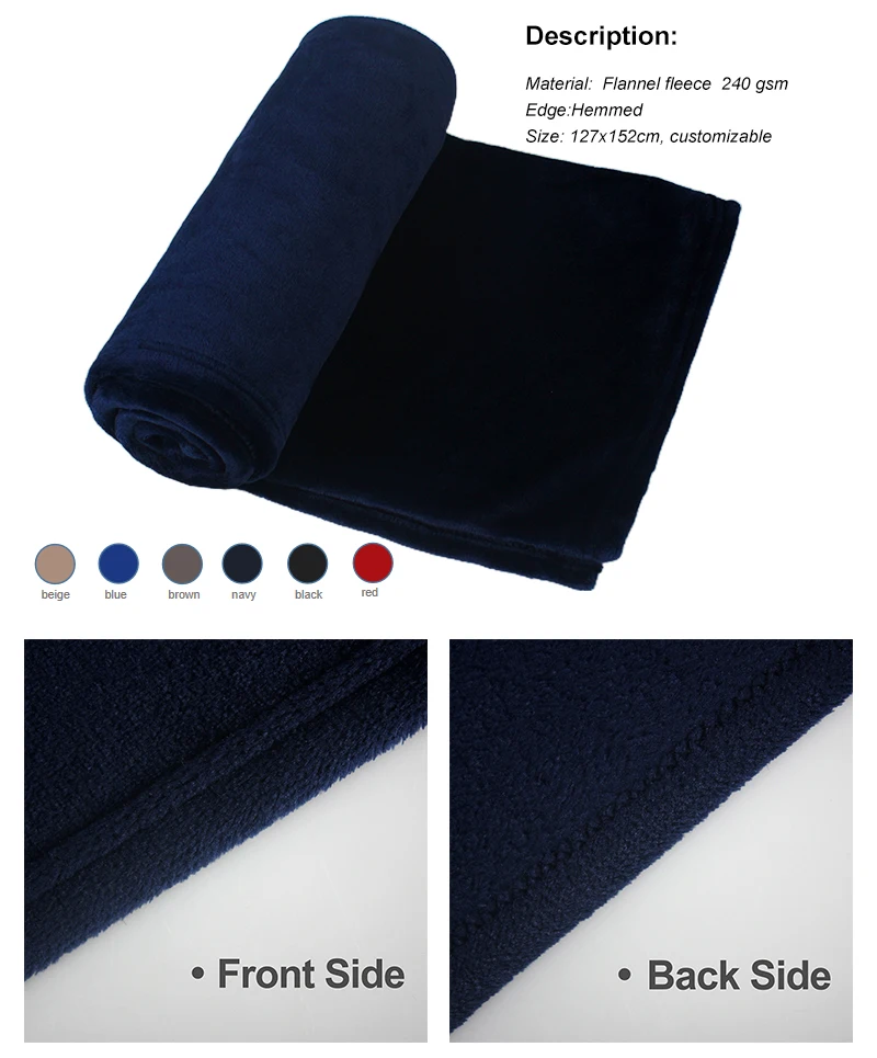 Wholesale Custom Logo Flannel Fleece Blanket Eco-Friendly 100% Polyester Coral Fleece Throw Plaid  For Sofa