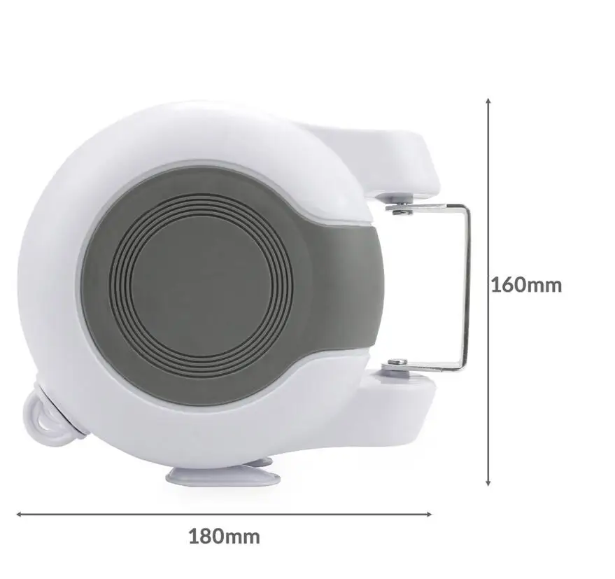 FR0012 High-quality wall-hung double-line bathroom retractable clothesline