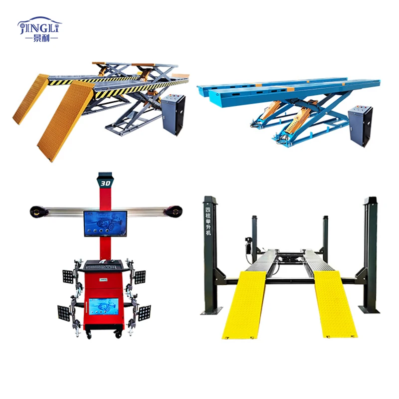 tire changer combo car garage equipment 3D car wheel alignment one station auto service machine and tools