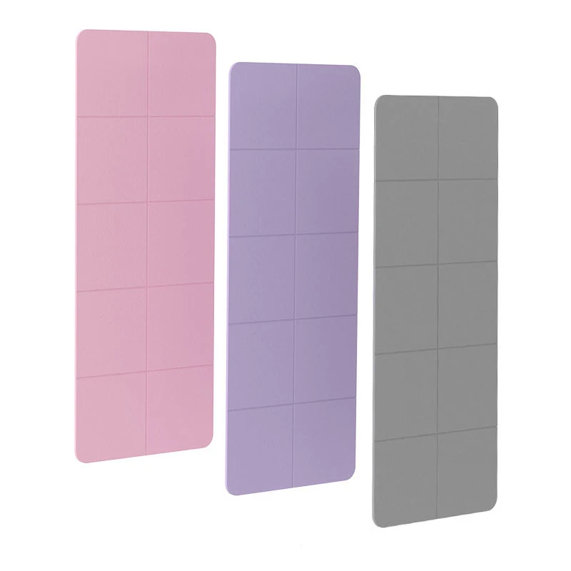 Buy Custom Logo Fitness Anti-Slip Double Layer Tpe Yoga Mat,New Eco Friendly Foldable Yoga Mat Tpe