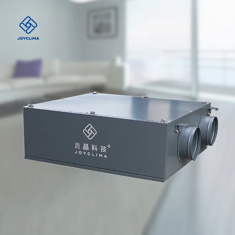 Energy Saving wall mounted heat recovery ventilation system, ventilation unit heat exchange