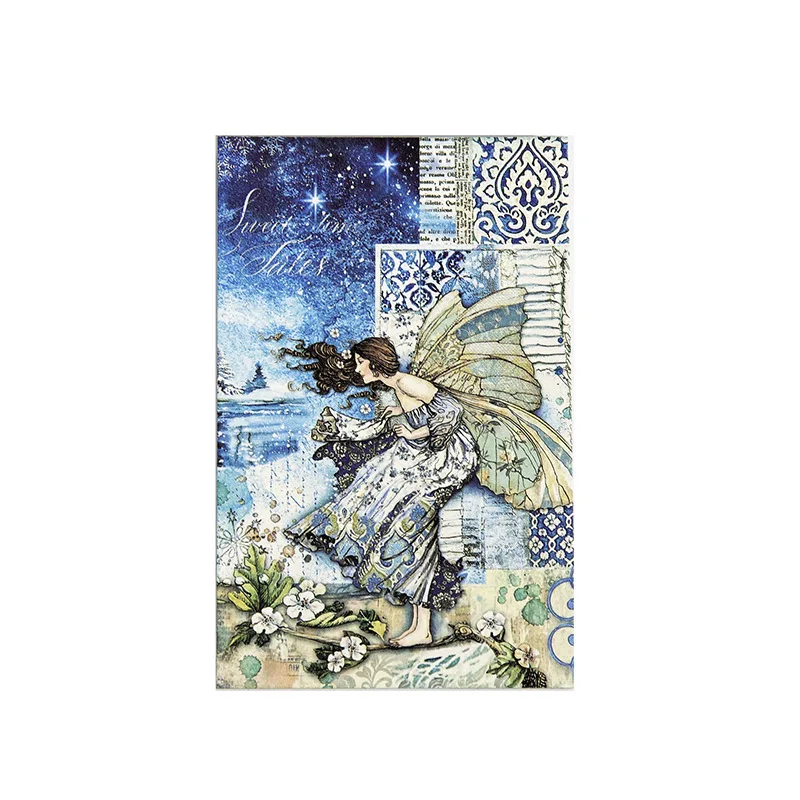 60 Pieces/Pack Material Notepad Rose Manor Series Retro Element Collage DIY Journal Decoration Base Paper 8 Models