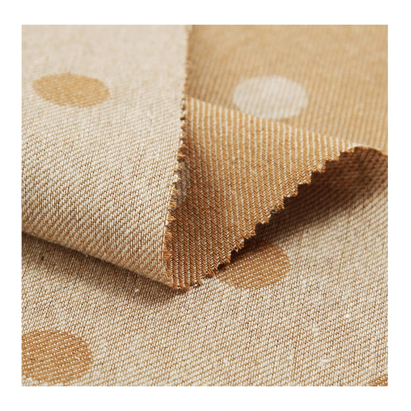 Supplier cheap grams woven cloth skirt coat shirt home textile accessories hat pillowcase twill dot orgainc cotton linen fabric