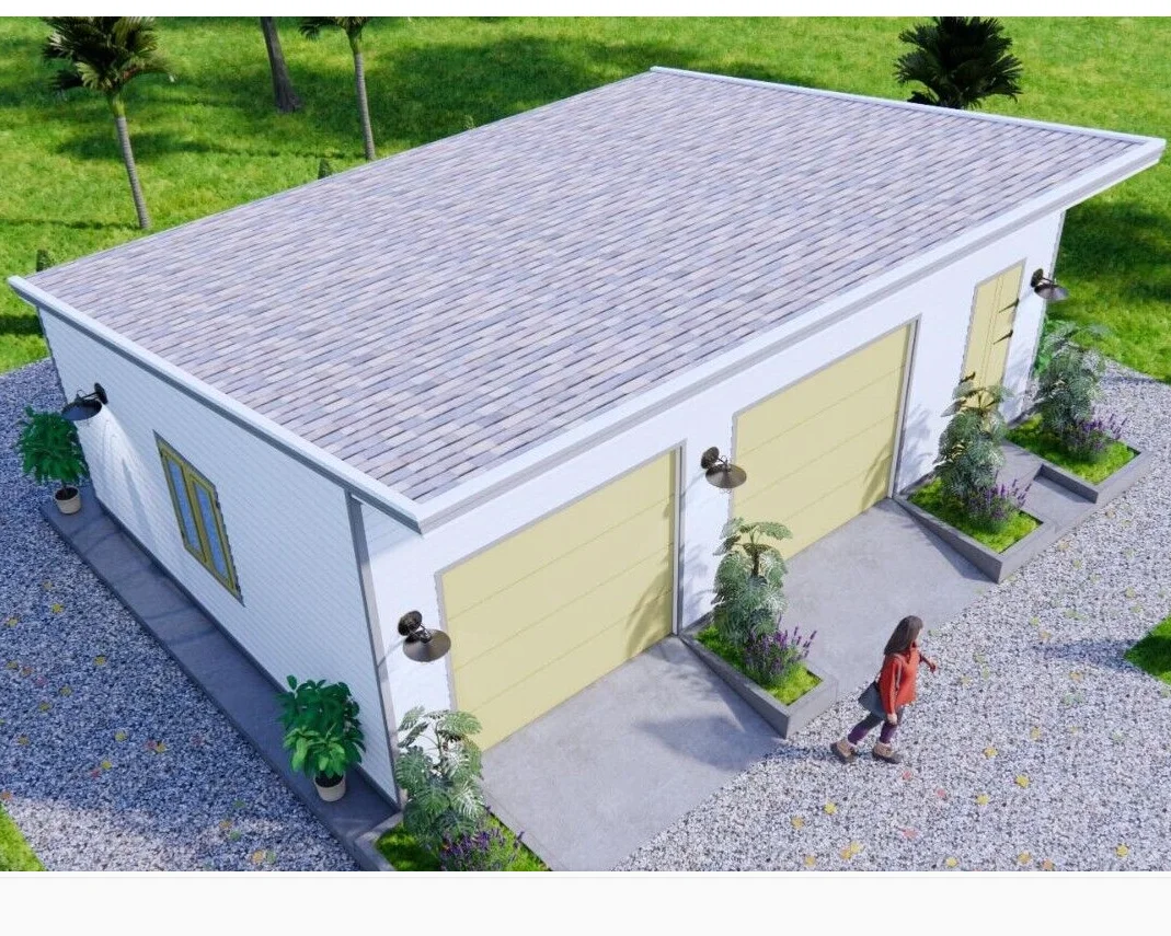 Сборный гараж навес план 9 м х 6 2 автомобильный