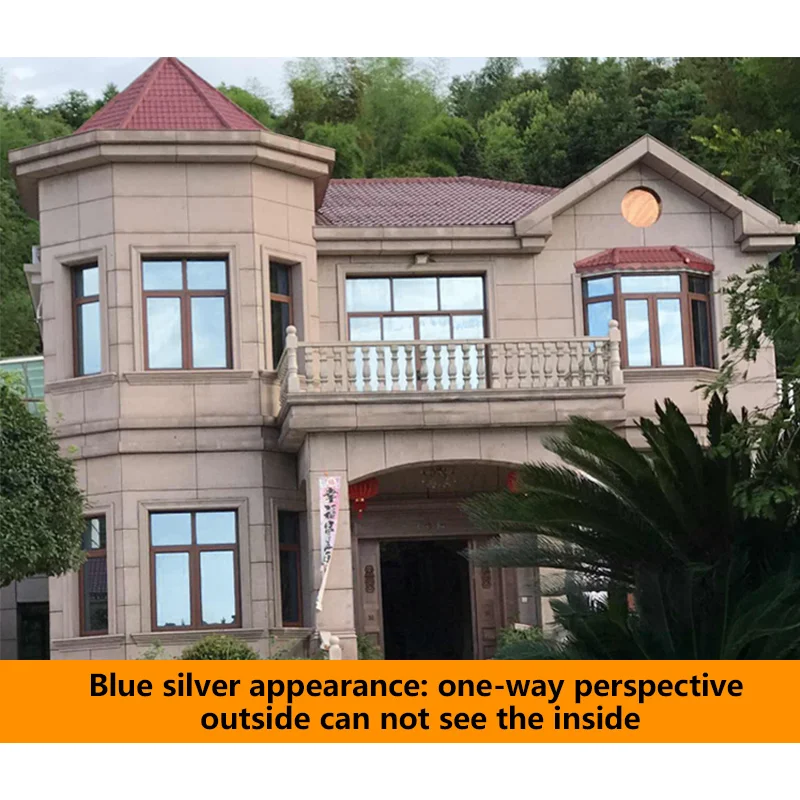 Silver static cling decorative window film transparent window glass films for office/home decoration