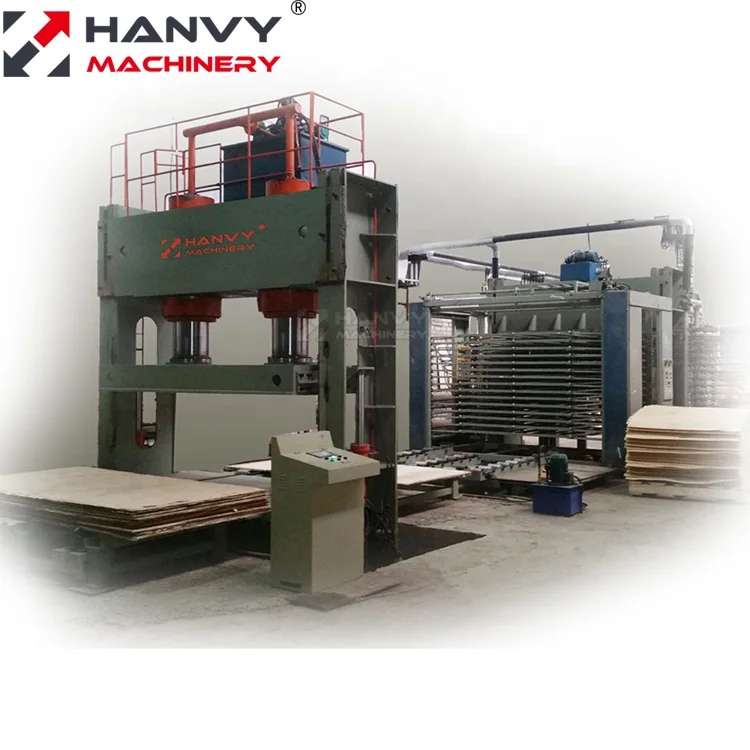 600Ton 15 Layers Plywood Hot Press Machine with Loading Device