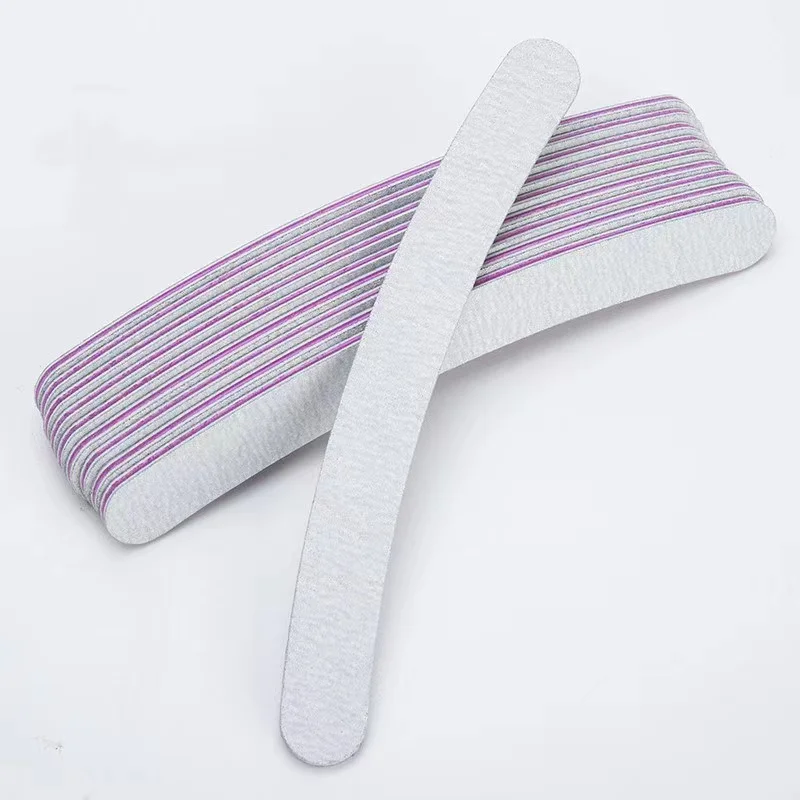 Профессиональные японские розовые пилки для ногтей в виде зебры двухсторонние наборы с напечатанными логотипами