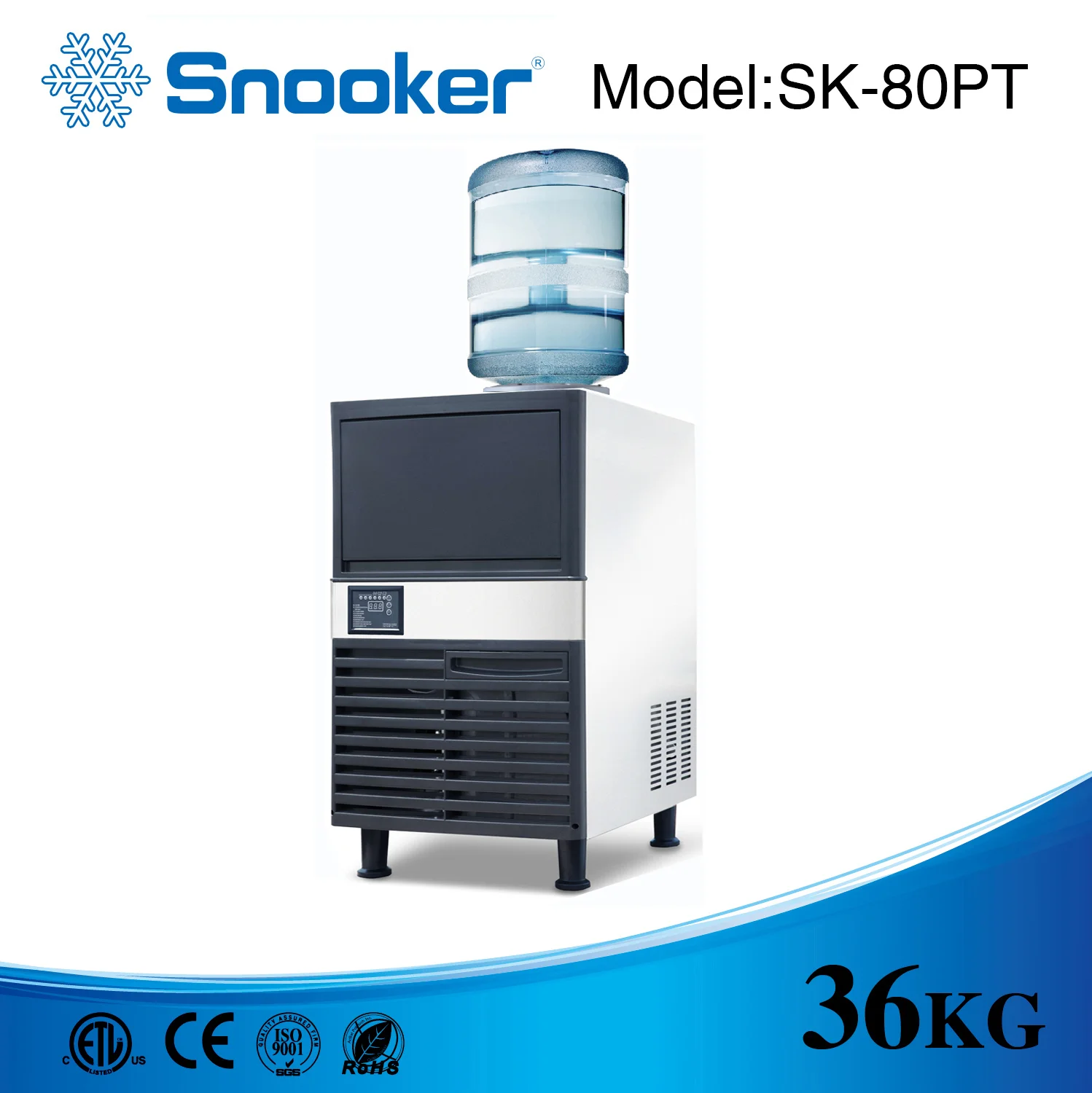 Snooker Item SK-80PT 36 кг/24 ч вертикальный льдогенератор