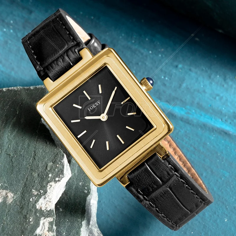 Classic Office Genuine Leather Strap Wrist Luxury Women Watch for Ladies with Quality Belt