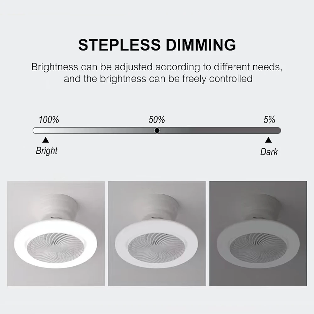 E27 Socket Ceiling Fan 10 Inch Mini Ceiling Fan With Led Light Simple Mute Socket Ceiling Fan With Light