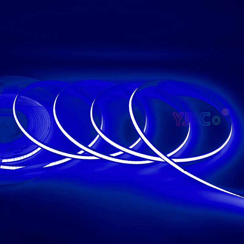 single color COB LED Strip 320LEDs 5V 12V 24V White/Warm white/Natural White/Blue/Red/Green FCOB Flexible Lights Tape 8mm