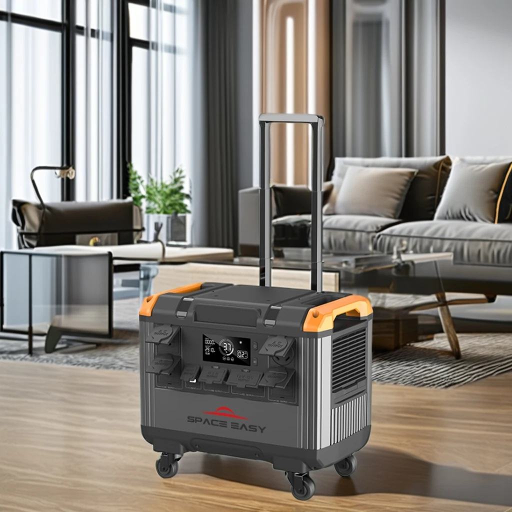 Camping Portable Power Station 3000W 2688Wh Hybrid Grid Portable Solar Generator Home Emergency Backup Power house