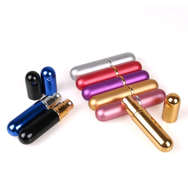 
Portable Mini Scent Pump Case 5ml Empty perfume bottles for Men and Women 