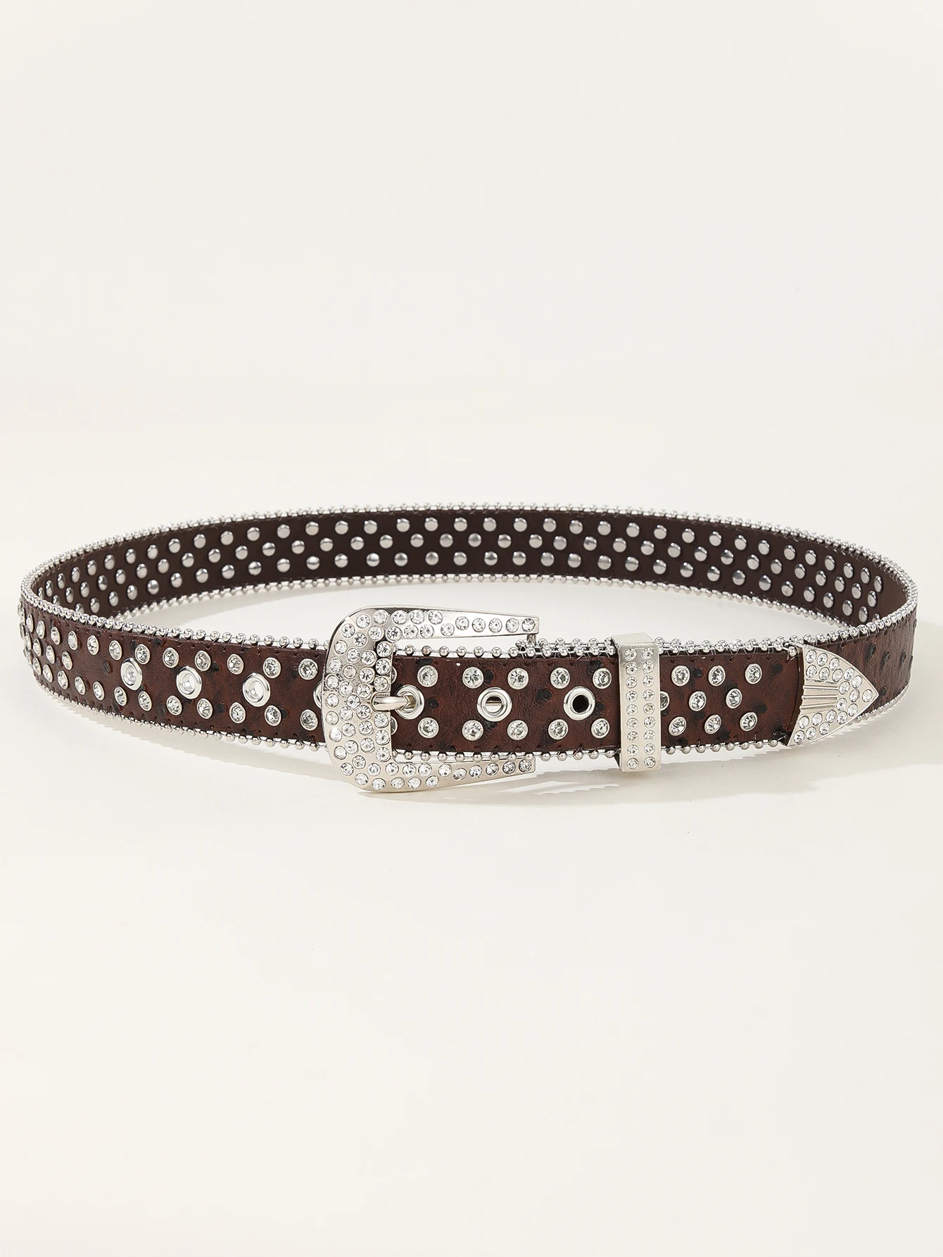 Custom Fashion luxury famous brands woman rhinestone belt cowboy and cowgirl black shiny rhinestone belt