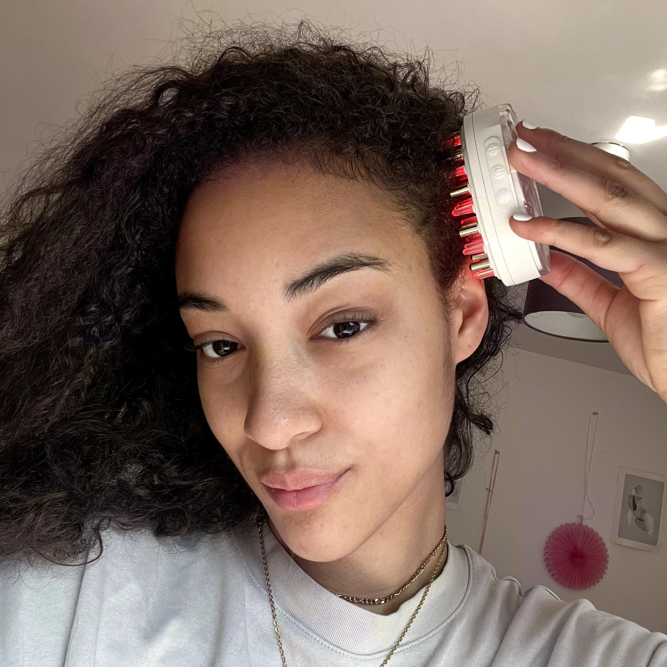 Home Red Blue Light Therapy Vibration Scalp Massage Brush EMS Anti Loss Hair Growth Massager Electric Massage Comb