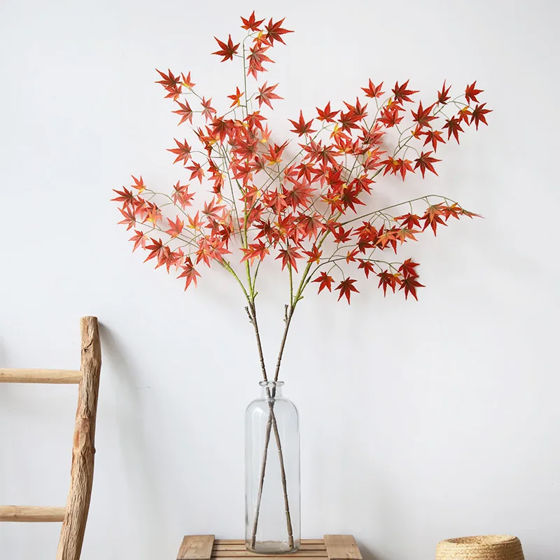 Artificial Red Maple Leaf for Garden Decor Wedding Decoration and Landscaping