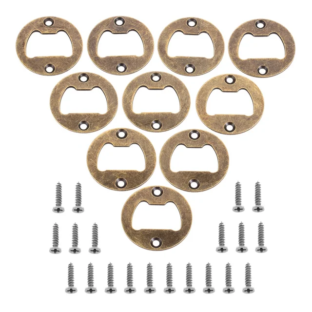 DIY Bottle Opener Insert Hardware Metal Blank Bottle Opener Kit Bronze Beer Opener