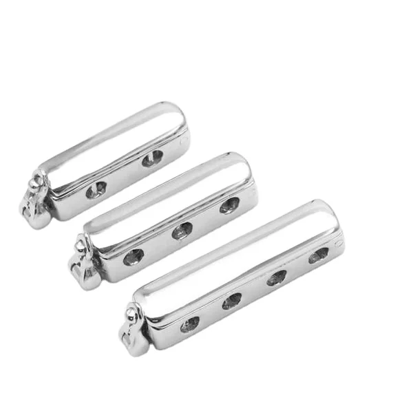 XD S882-873-960 Custom Logo Engraved 925 Sterling Silver  Clasps  925 siver Necklace buckle   Firm bracelet buckle