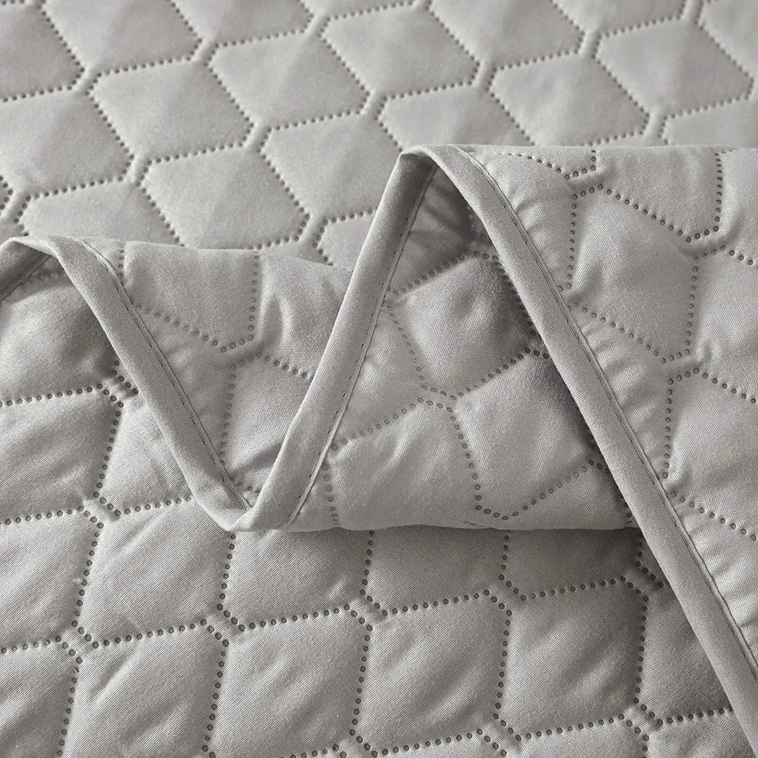 summer Quilted bedcover wholesale, Diamond pattern reversible quilted coverlet, quilted bedding set,