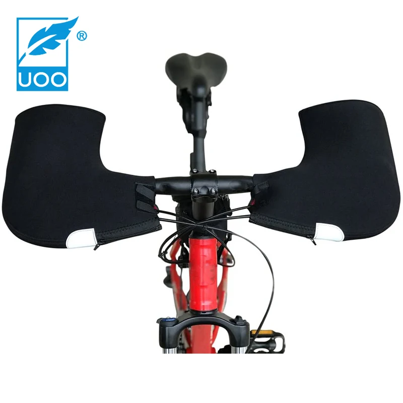UOO Handlebar Mitts Cold Weather Mountain Bike Handlebar Mittens Windproof Coldproof  MTB Bicycle Bar Warmer Covers