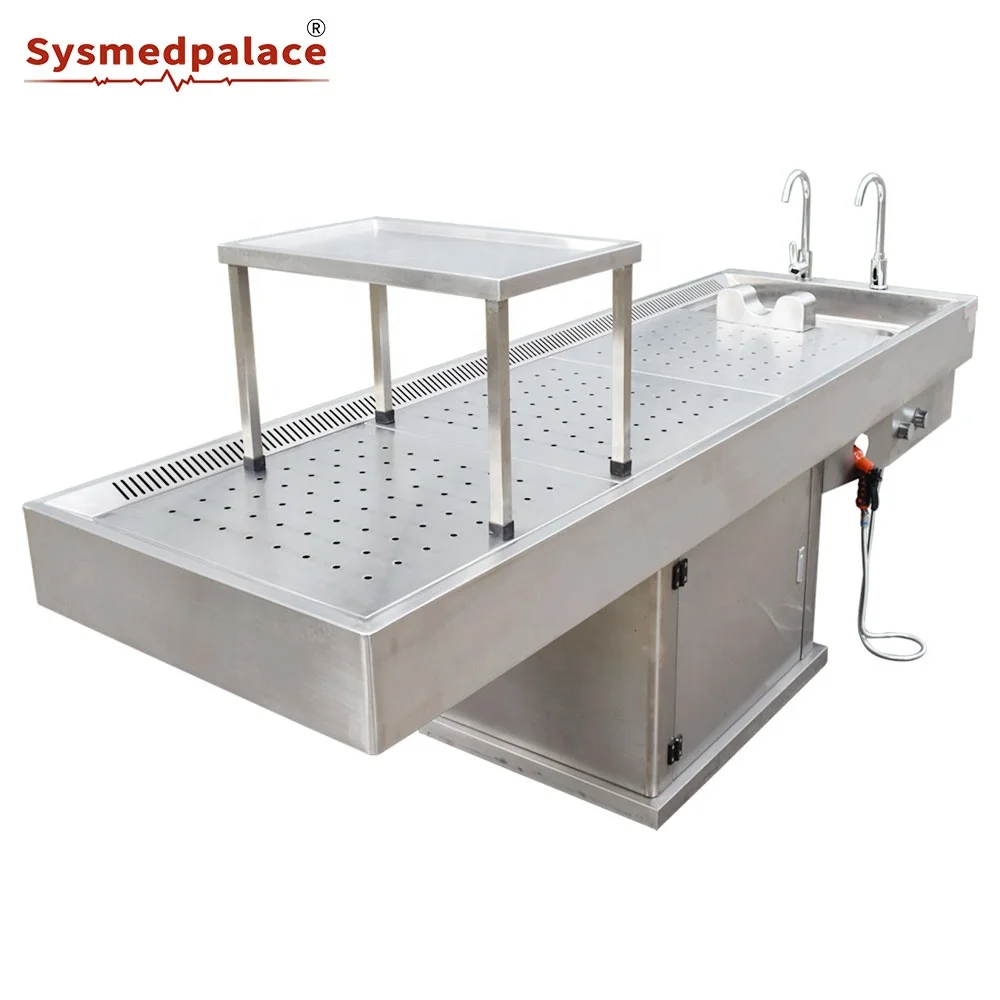 Factory Cheap Price 304 Stainless Steel Mortuary Equipment Autopsy Table For Sale