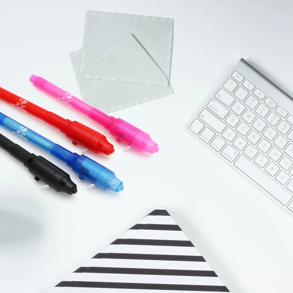 Invisible Disappearing Ink Pen Marker Secret Message Writer with UV Light Fun Activity for Kids Party Favors Ideas Gifts