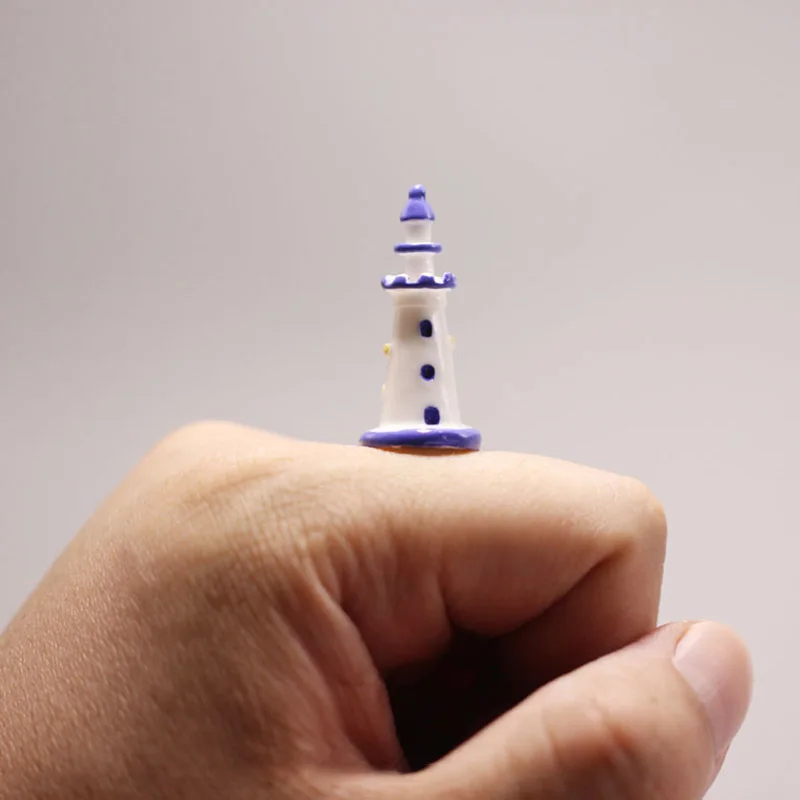 Fairy Garden Miniatures, lighthouse ,  Animal Model Figures, DIY Terrarium & Doll house Decor, Moss Landscape Accessories