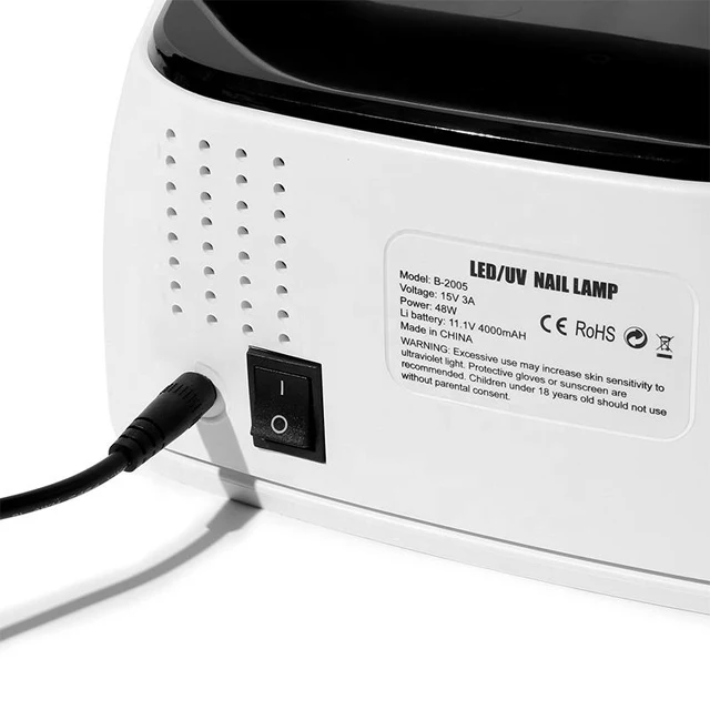 Nail beauty art 36w LED Nail Light Cure UV Gel varnish Manicure dryer machine rechargeable nail light