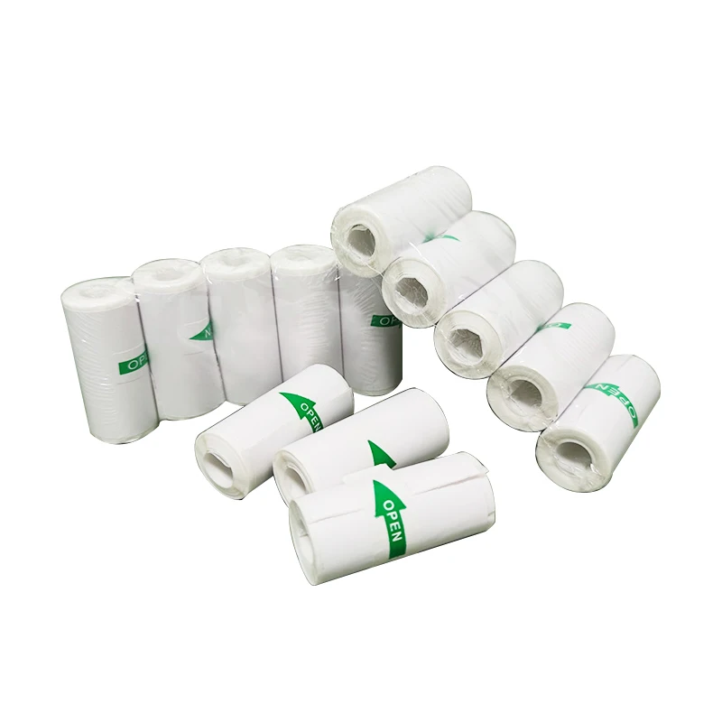Self-adhesive Portable Mini Thermal Printer 57*25mm Paper Rolls Waterproof Vinyl Colorful Adhesive Label Paper Rolls