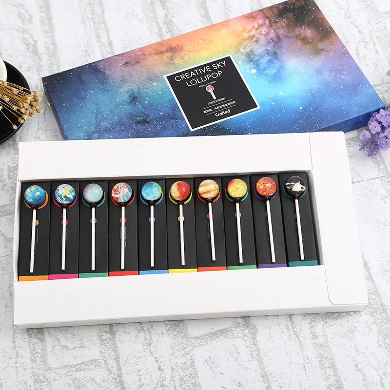
480g Best selling Image Planet 3D Handmade Lollipop Star Lollipop 