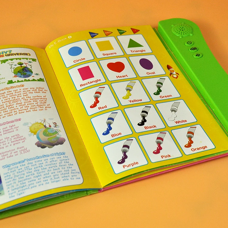 Kids 100 Words Push Button Talking Educational Toys My Electronic Sound Book Children Book