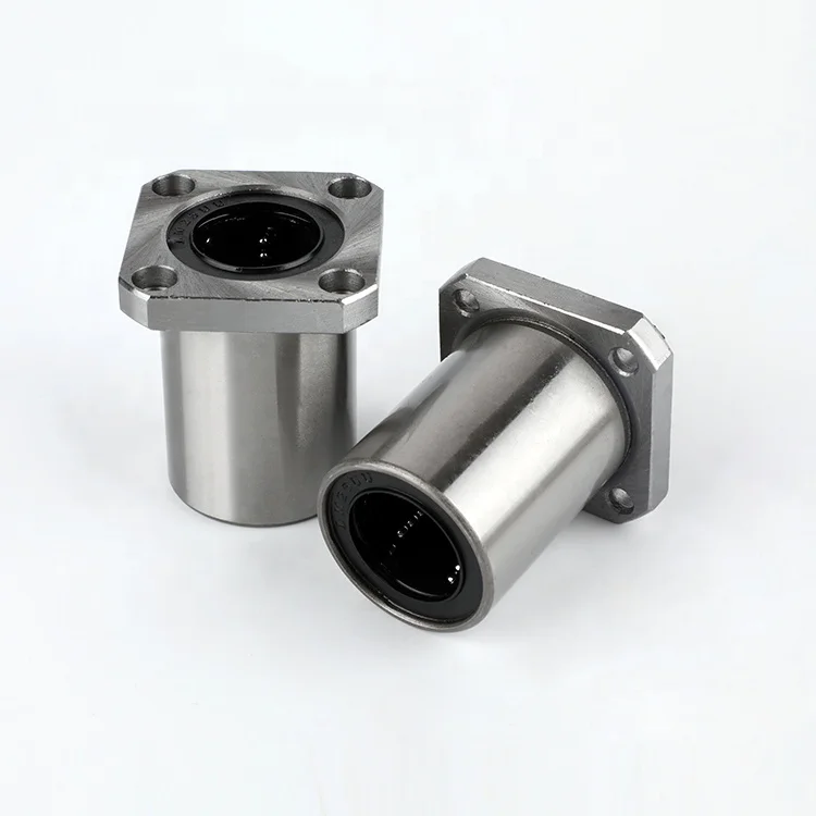 Flanged Mount Linear Ball Bearings LMK Series Square Flange Linear Bushes Bearing