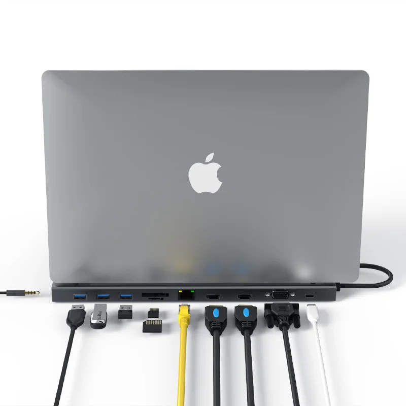  Док-станция Mulit с портами Usb C 4k HD Vga Rj45 Lan 3