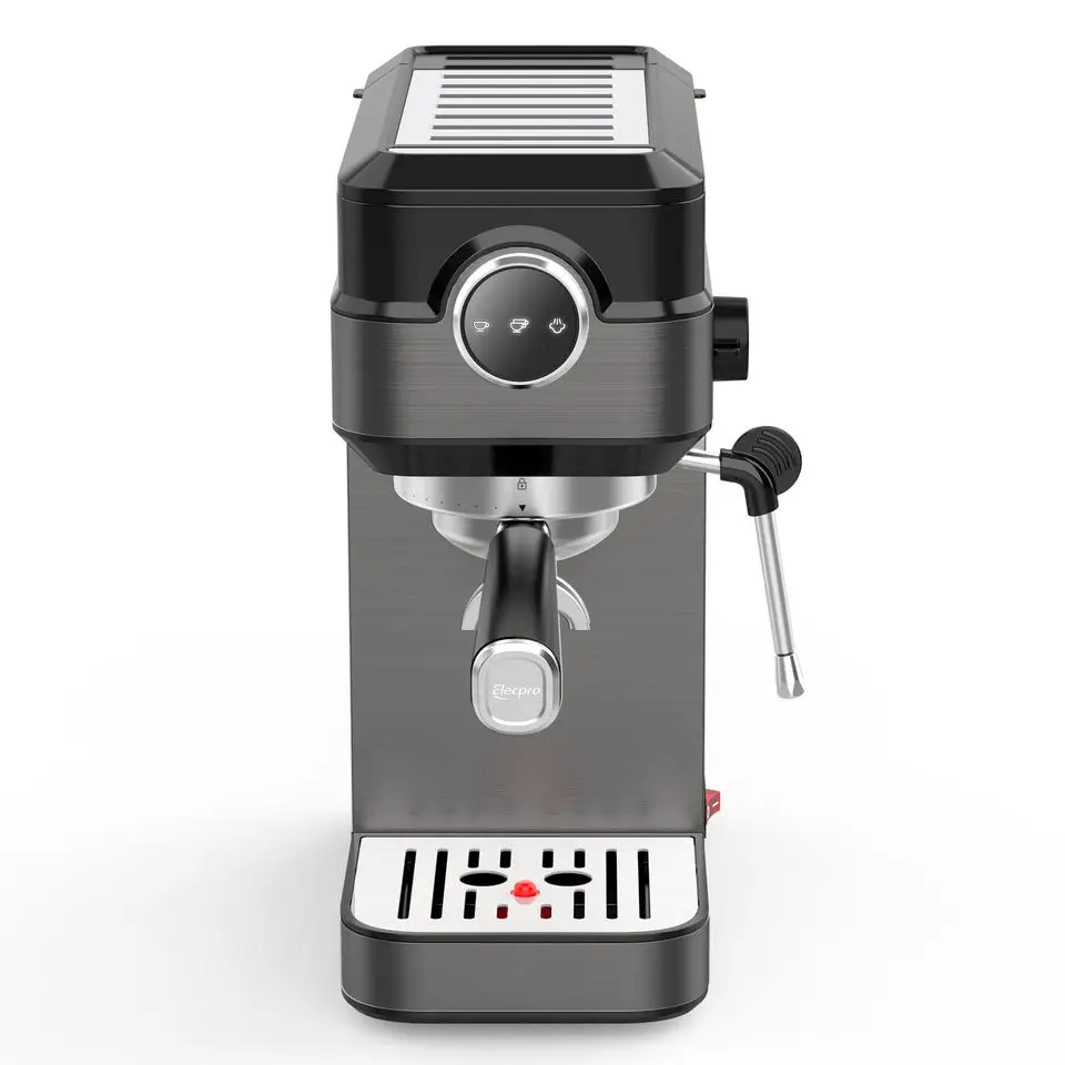 SS Cover Espresso Coffee Machine Easy Control 20 bars Pressure Gauge Stainless Steel Body Italian