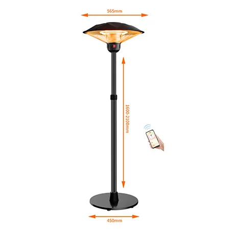 Hot Sale Stainless Steel gas outdoor patio warmer patio heater 2200W parking heater