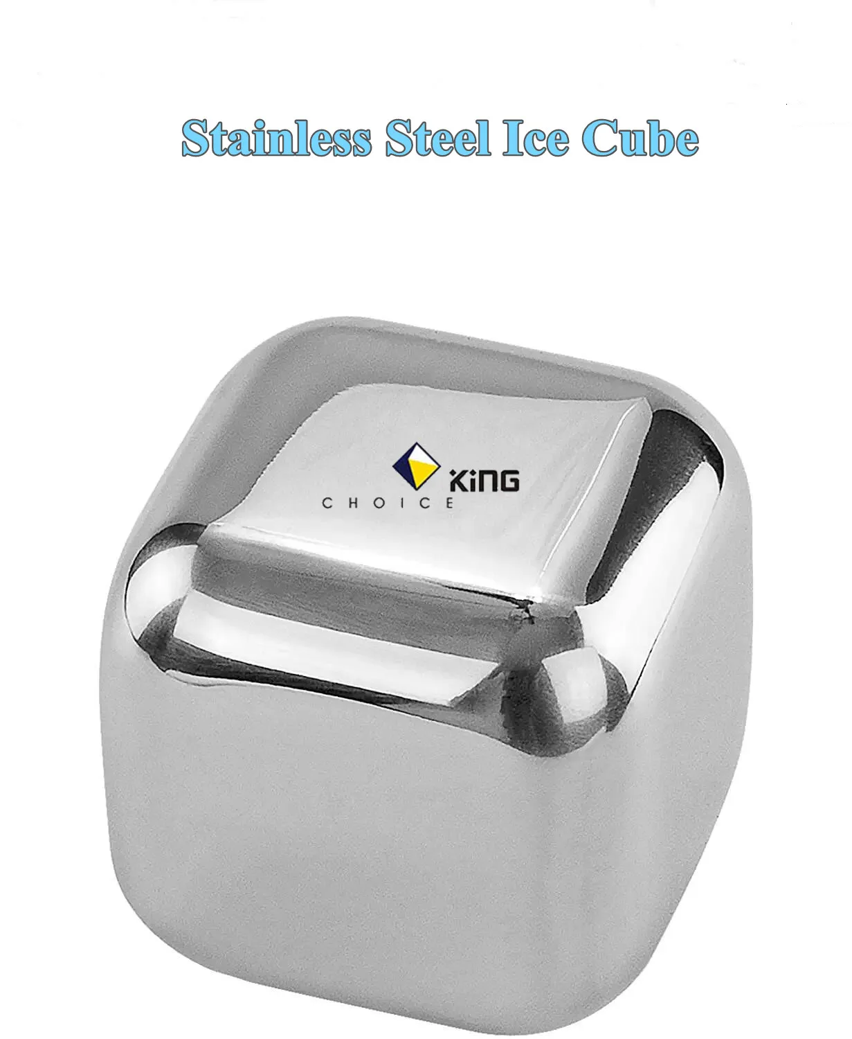 TOP SELLER Reusable Ice Cubes Cooling whisky rocks Metal Ice Cubes Chilling Stones Stainless Steel Ice Cubes