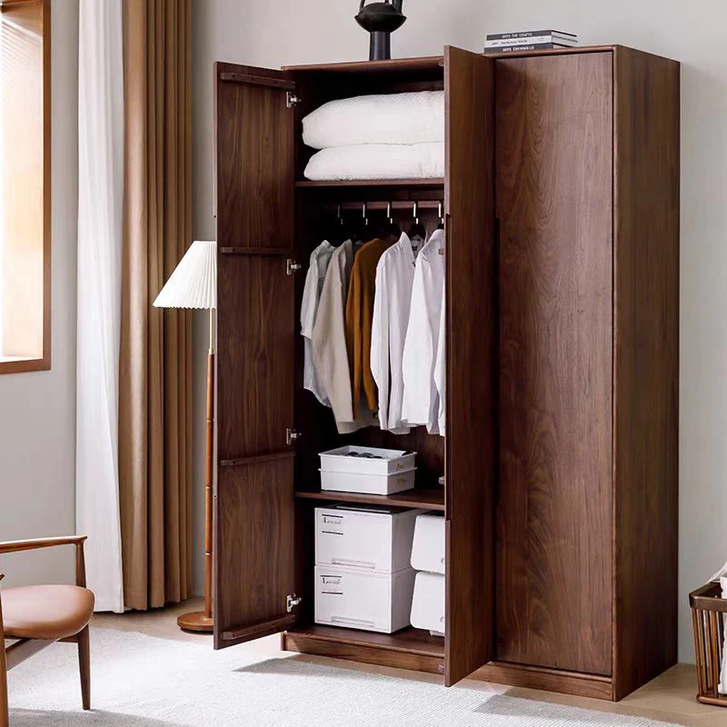 Highly Custom Solid Wood Storage Closet Modern Design Walk In Wardrobe Bedroom Furniture Clothes Wardrobe