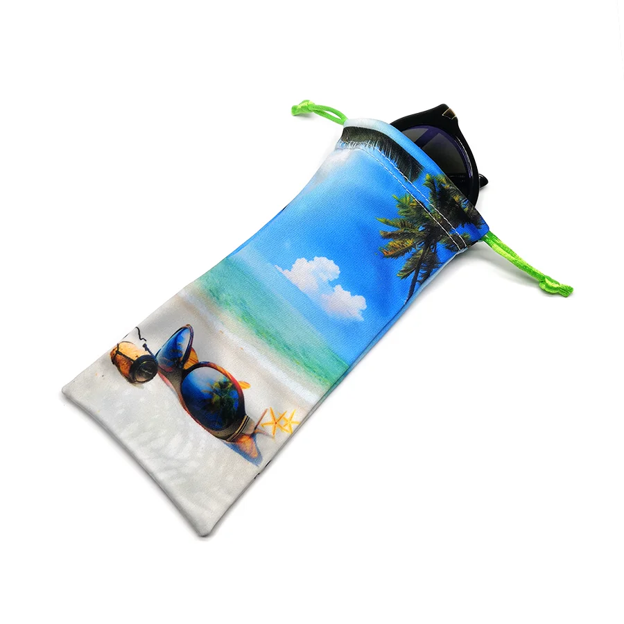 Чехол для очков из микрофибры с принтом логотипа на заказ