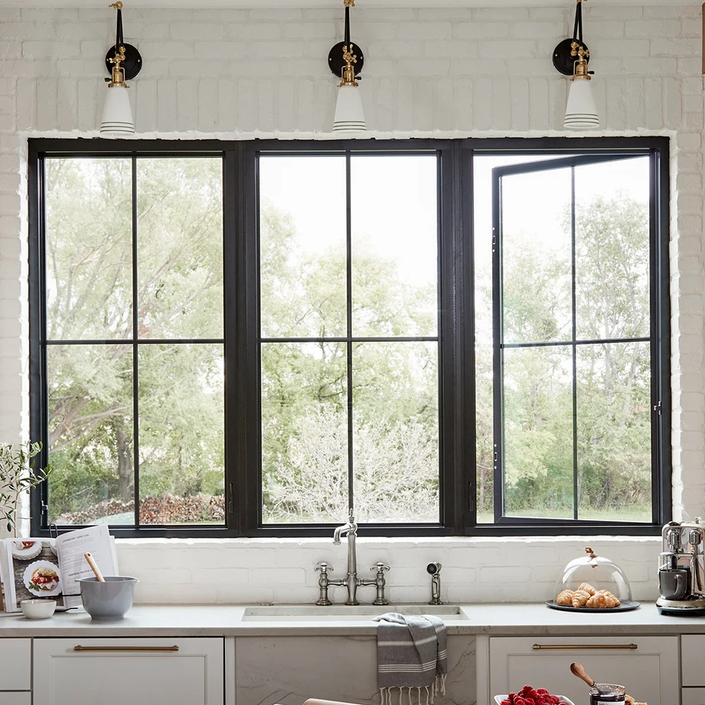 Стандарты NFRC высокое энергоэффективность двойное остекление алюминиевые створчатые окна створчатое окно с решеткой