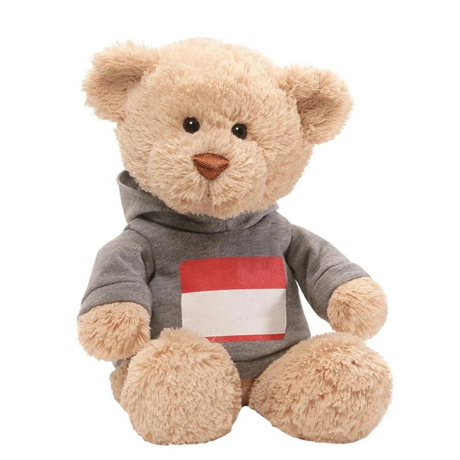 Wholesale custom creative animal popular toys OEM high quality plush clothing valentines teddy bears toys kids