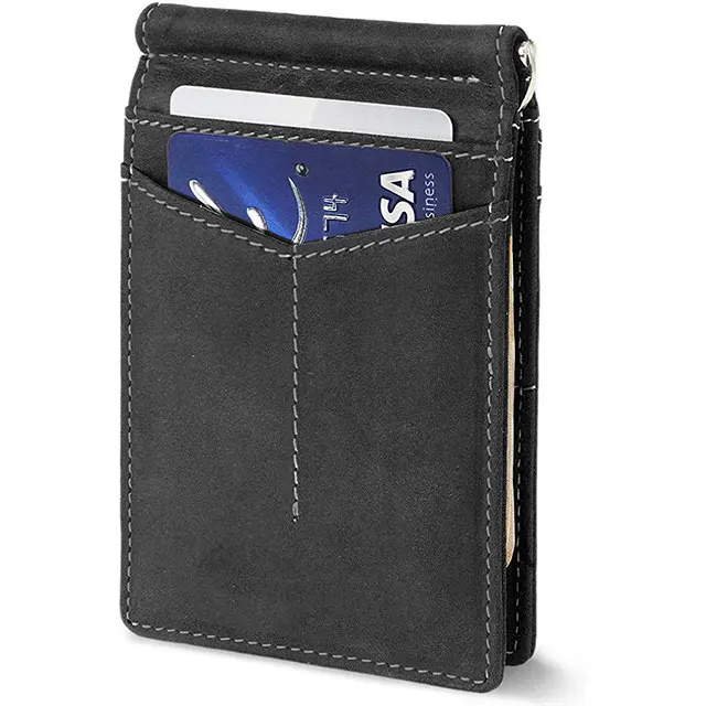 Wholesale customized genuine leather product rfid wallet for men