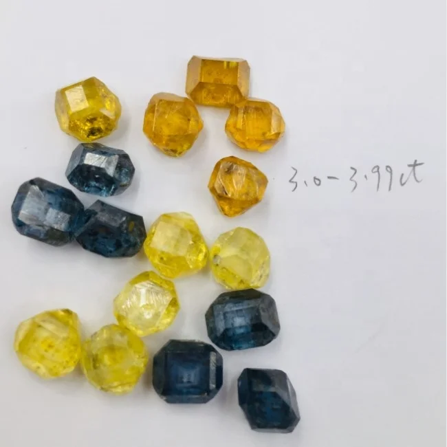 VVS HPHT yellow rough diamond yellow fancy uncut  diamond