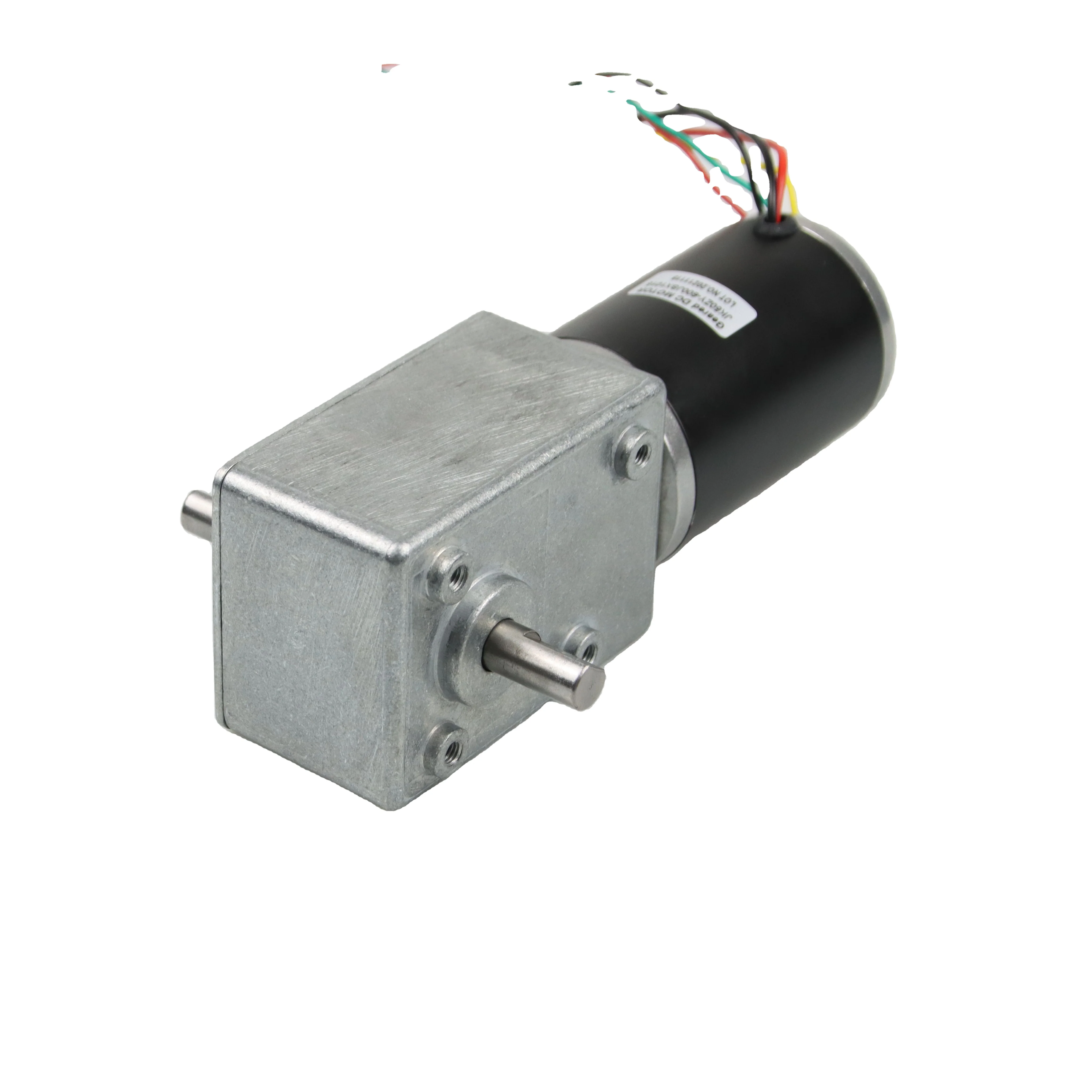 Customized 42mm 8 Poles 24V 3rpm BLDC Motor With Worm Gear for motion applications