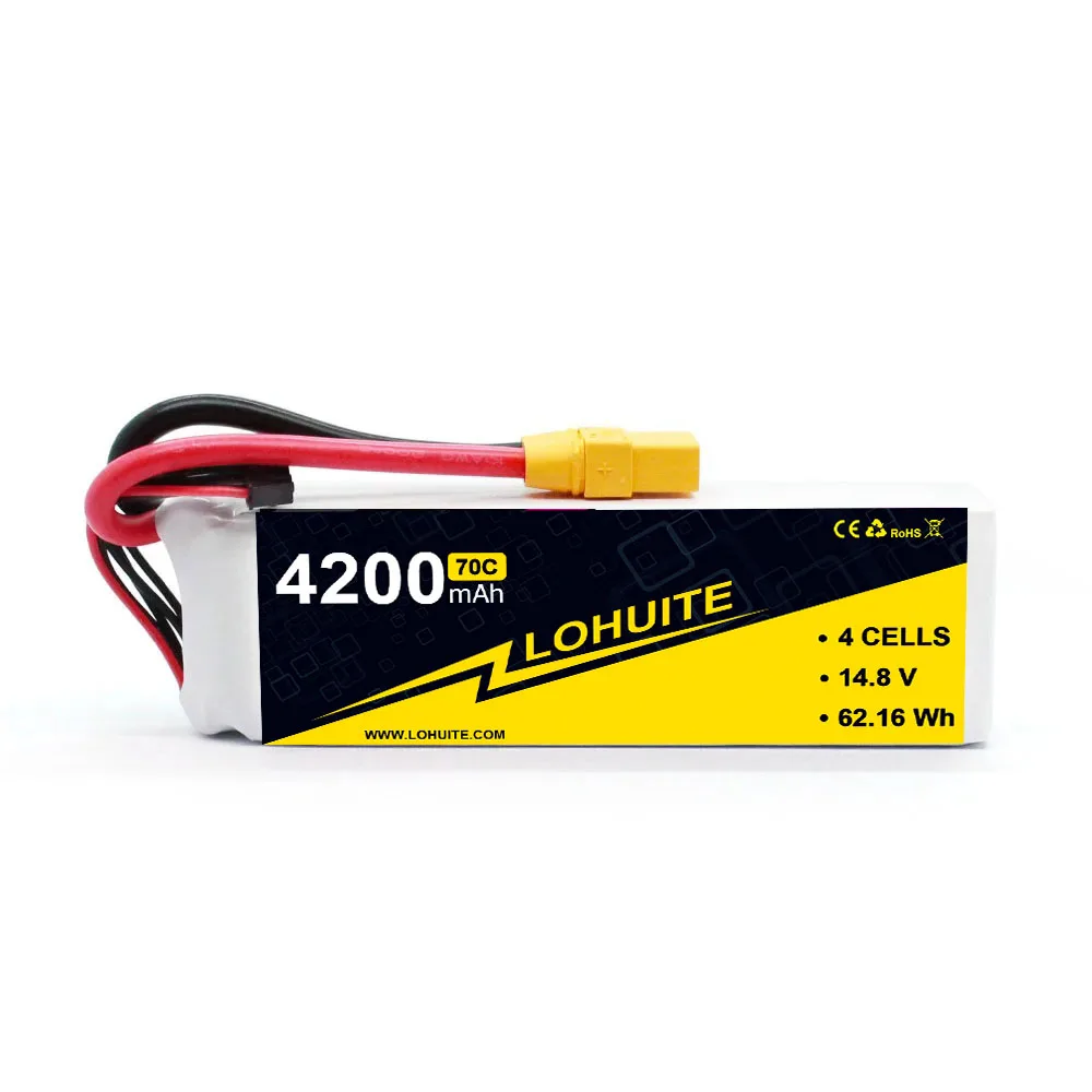 4200 мАч 2S 3S 4S Липовая батарея 7,4 V 11,1 V XT60 35C Deans EC5 T 5S 6S 14,8 V 18,5 V 22,2 V RC запчасти для осевых самолетов автомобили лодки