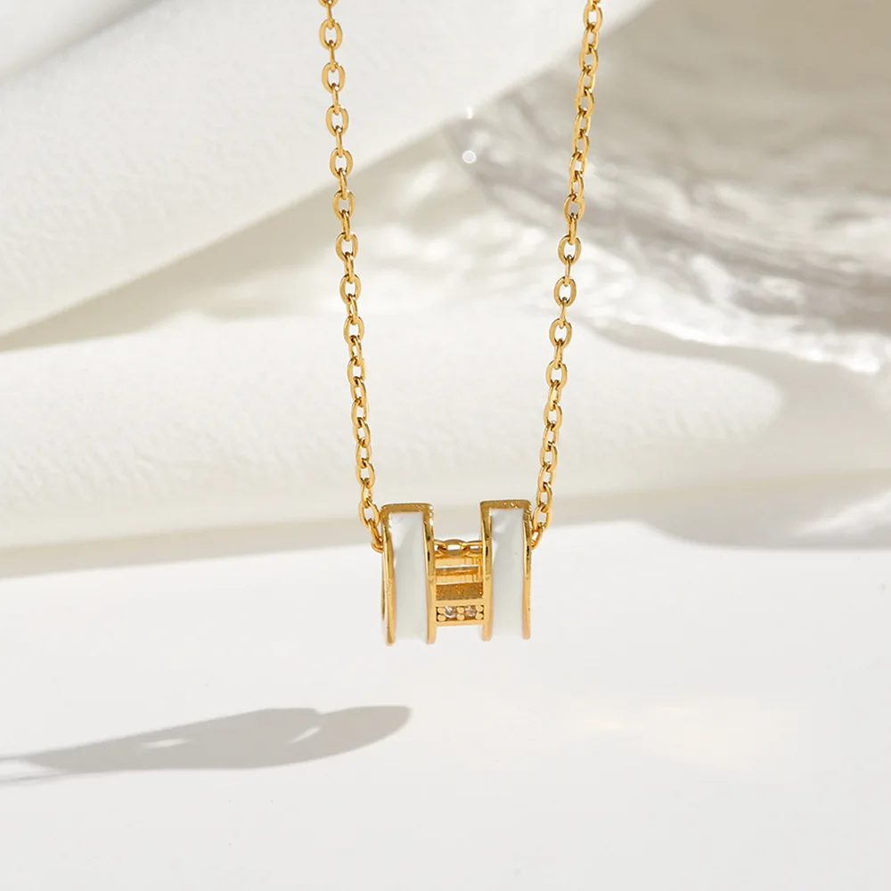 More Design Send Inquiry Get Catalog Designer Letter H Necklace Luxury Brand Diamond  Gold Collar Jewelry  Accessories