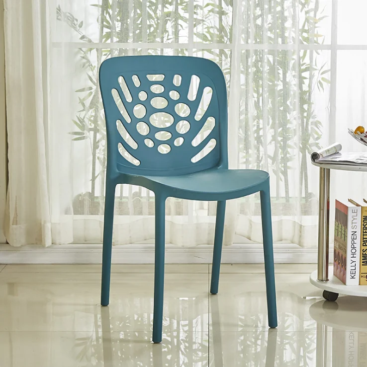 Cheap Factory Price Stackable PP Plastic Colorful Dining Chair