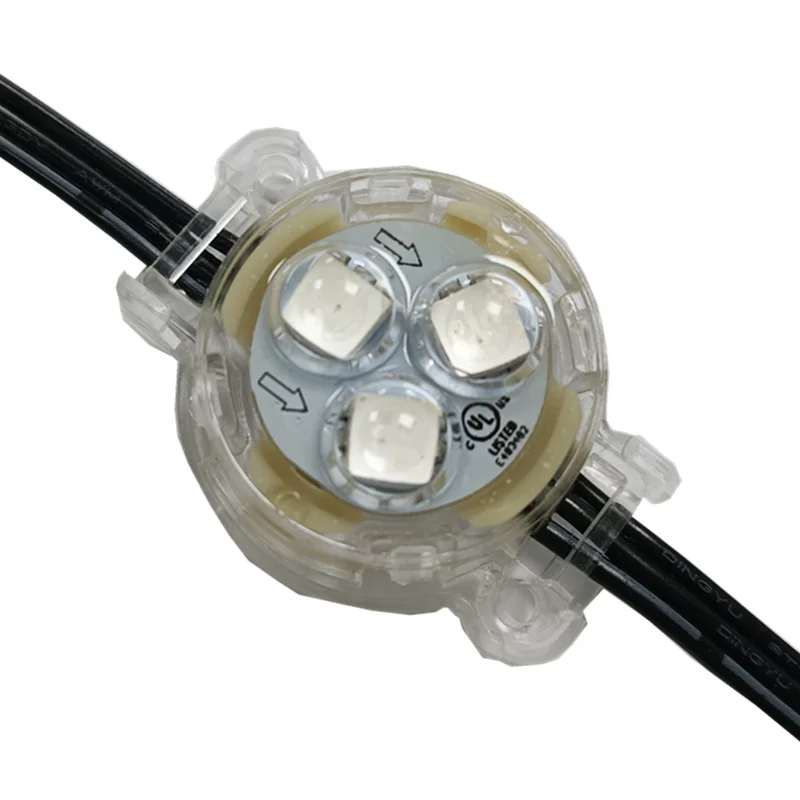 rgb pixel led point lights ws2811 ip68 waterproof led module led point lighting outdoor point light source led pixel