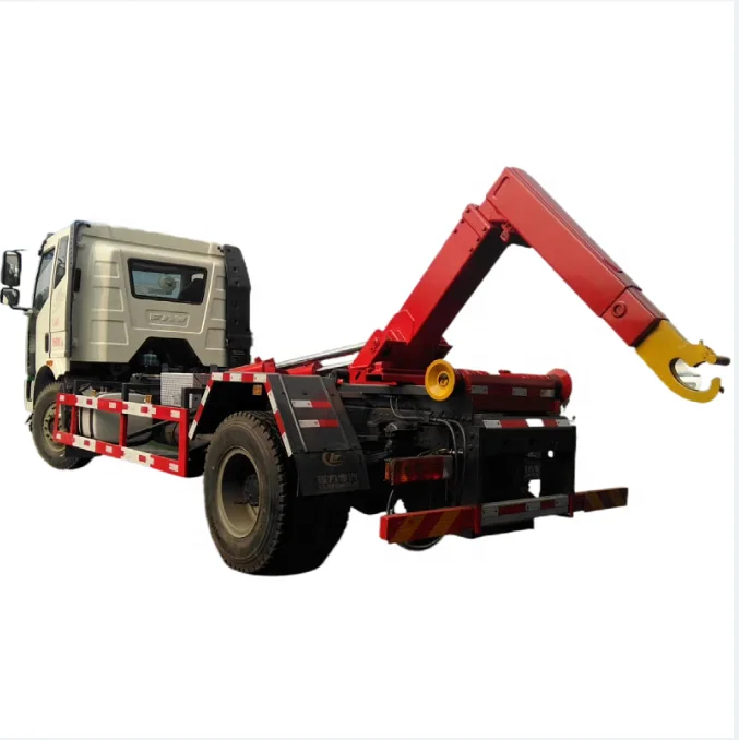 Jiefang FAW 4x2 8 тонн контейнер для подъема Мусоровоз