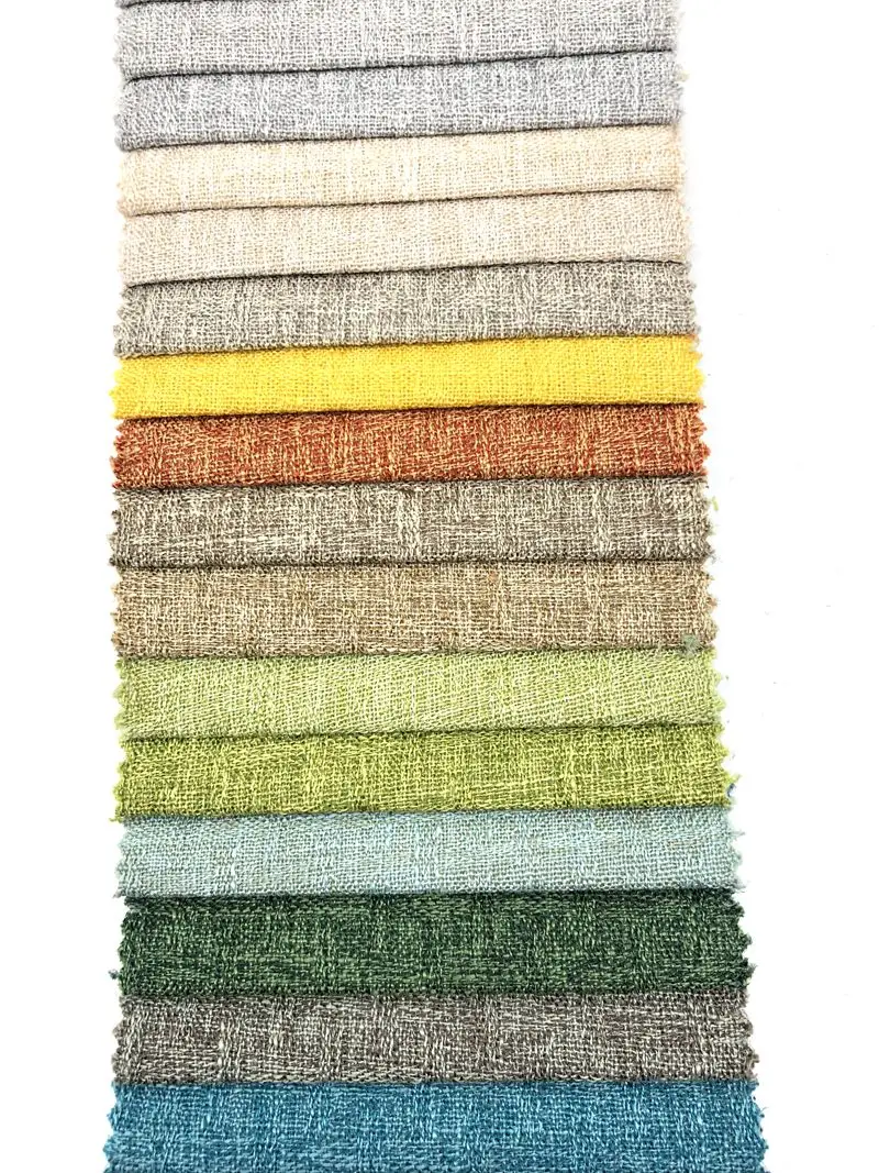 Morden type  medium weight 320gsm  backing  low moq yarn dyed  material  upholstery  for pillow