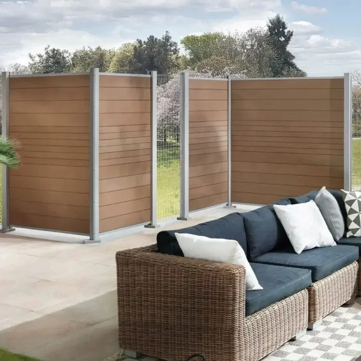 manufacture park garden WPC fence outdoor decking anti insect waterproof composite fence